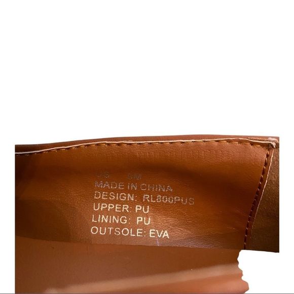 Kenneth Cole Reaction camel cognac loafers flat shoes SIZE 9 NWT - Picture 8 of 8